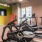 a gym with exercise equipment