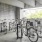 a group of bicycles parked in a garage